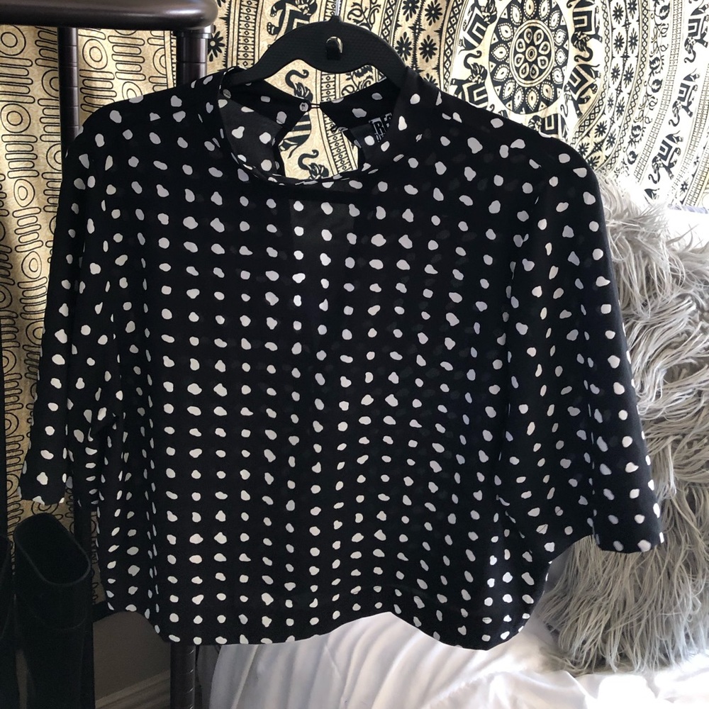FreePress Polka Dot Crop Top